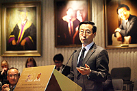 張傑教授發表其主題演講－「大學政策與方針：中國與世界」
